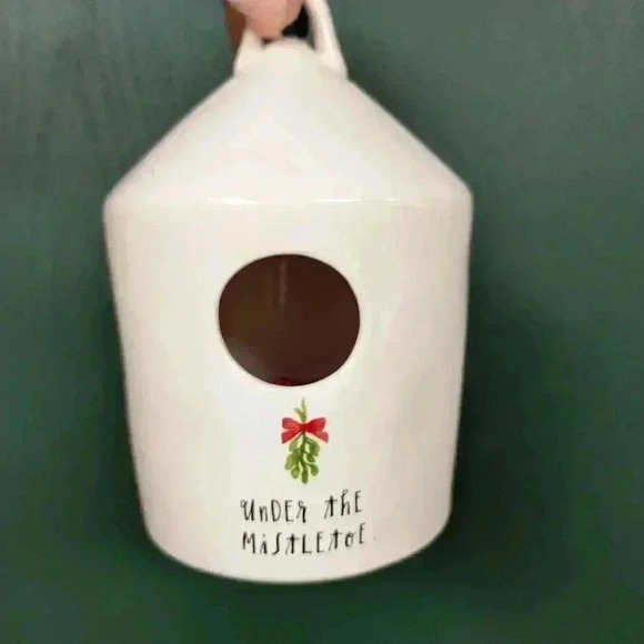 Rae Dunn under the mistletoe  Christmas birdhouse - Picture 4 of 4